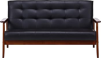 Amazon｜不二貿易 ソファ 2人掛け 幅135cm ダークブラウン 合皮